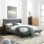 Julia Biscuit Tufted Velvet Queen Size Platform Bed