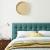 Julia Biscuit Tufted Velvet Queen Size Platform Bed