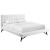 Julia Biscuit Tufted Velvet Queen Size Platform Bed