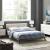 Luella Upholstered Fabric Queen Platform Bed