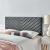 Alyson Angular Channel Tufted Performance Velvet King/California King Headboard