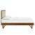 Willow Wood Queen Platform Bed With Angular Frame