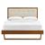 Willow Wood Queen Platform Bed With Angular Frame