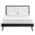 Willow Wood Queen Platform Bed With Splayed Legs
