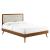 Willow Wood Queen Platform Bed With Splayed Legs
