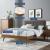 Willow Wood Queen Platform Bed With Splayed Legs