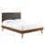 Willow Wood Queen Platform Bed With Splayed Legs