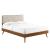 Bridgette Wood Queen Platform Bed With Splayed Legs