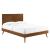 Alana Wood Full Platform Bed With Splayed Legs