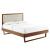 Willow Wood King Platform Bed With Angular Frame
