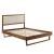 Willow Wood King Platform Bed With Angular Frame