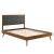 Willow Wood Full Platform Bed With Splayed Legs