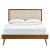 Willow Wood King Platform Bed With Splayed Legs