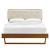 Bridgette Wood Full Platform Bed With Angular Frame