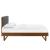 Bridgette Wood King Platform Bed With Angular Frame