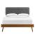 Bridgette Wood King Platform Bed With Splayed Legs