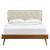 Bridgette Wood Platform Bed With Splayed Legs