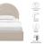 Solana Arched Performance Velvet Platform Bed