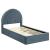 Solana Arched Performance Velvet Twin Platform Bed
