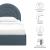 Solana Arched Performance Velvet Twin Platform Bed