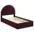 Solana Arched Performance Velvet Twin Platform Bed