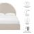 Solana Arched Performance Velvet Full Platform Bed