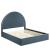 Solana Arched Performance Velvet Full Platform Bed