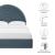 Solana Arched Performance Velvet Full Platform Bed