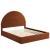 Solana Arched Performance Velvet Full Platform Bed