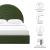 Solana Arched Performance Velvet Queen Platform Bed