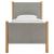 Maven Twin Size Fabric Upholstered Platform Bed