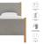 Maven Twin Size Fabric Upholstered Platform Bed