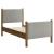 Maven Twin Size Fabric Upholstered Platform Bed