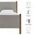 Maven Twin Size Fabric Upholstered Platform Bed
