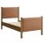 Maven Twin Size Vegan Leather Upholstered Platform Bed