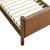 Maven Twin Size Vegan Leather Upholstered Platform Bed