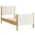 Maven Twin Size Boucle Upholstered Platform Bed
