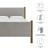 Maven Queen Size Fabric Upholstered Platform Bed