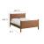 Maven Queen Size Vegan Leather Upholstered Platform Bed