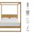 Alva King Wood Canopy Platform Bed