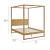 Alva King Wood Canopy Platform Bed