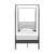 Marlowe 4-Poster Canopy Metal Twin Platform Bed
