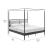 Marlowe 4-Poster Canopy Metal King Platform Bed