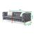 Moderno Tufted Velvet Sofa