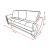 SM Mondo Fabric/PU Convertible Living Room Set