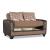 SM Mondo Fabric/PU Sleeper Loveseat