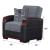 Montana Fabric/Leatherette Armchair