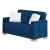 Montreal Fabric Storage Sleeper Loveseat