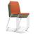 Moon 3pc Stackable Conference Chairs w/Chrome-Plated Wire Steel Frame