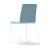 Moon 3pc Stackable Conference Chairs w/Chrome-Plated Wire Steel Frame